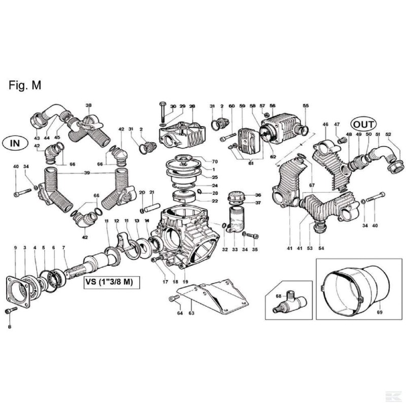 KORBOWÓD POMPY POLY 2116,2136  620008112