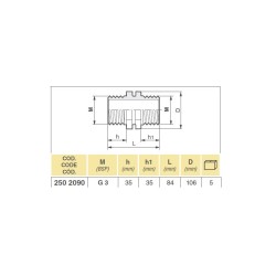 ZŁĄCZKA 2502090 3" SYMETRYCZNA