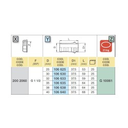 KRÓCIEC 106635 1 1/2" D.35