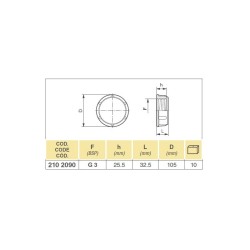 NAKRĘTKA 2102090 
3" F