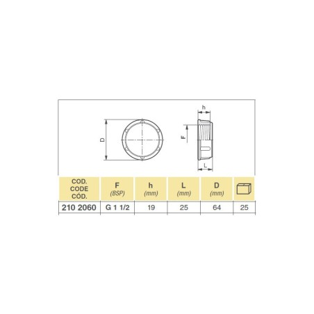 NAKRĘTKA 2102060 11/2" 8044351