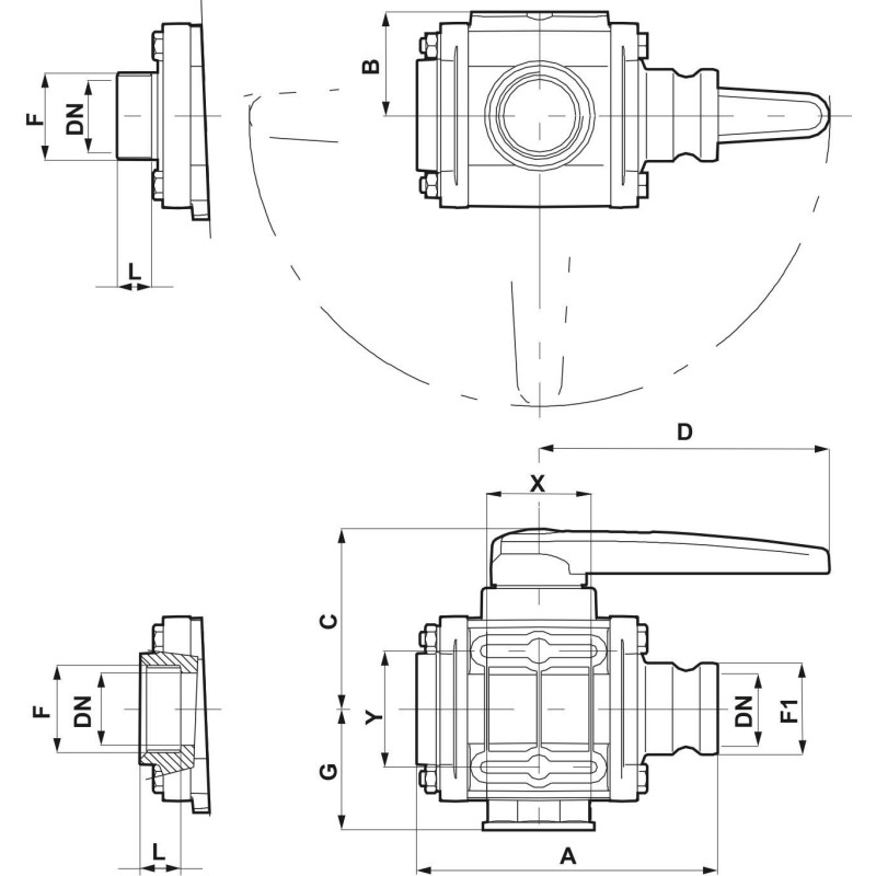 ZAWÓR KUL. 453026H77 2"M 3-DR.