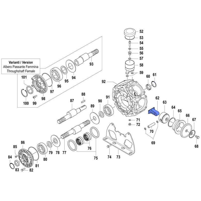 KORBOWÓD POMPY BPS-300 0205008100  6SZT/KPL.