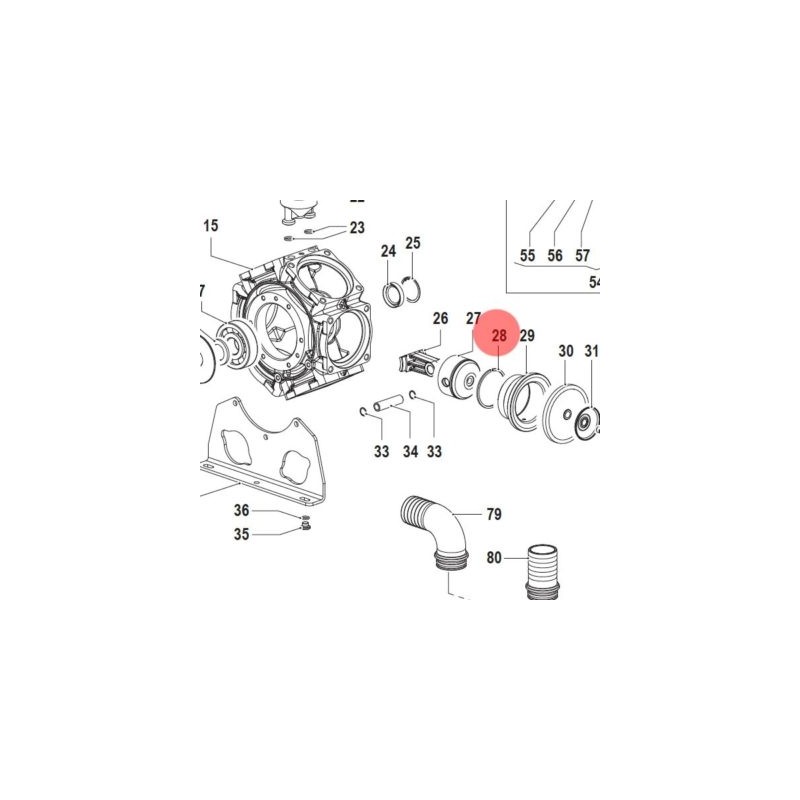 PIERŚCIEŃ TŁOKA BPS 260-300  0020001400