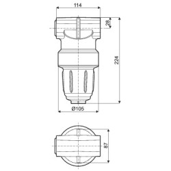 FILTR ZAWORU STER. WYSOKOCIŚN. 80 MESH 345210350