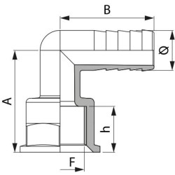 KOLANKO 110330 3/4"F D.30