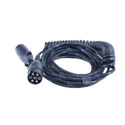 PRZEWÓD SPIRALNY 12V 7PIN 3MB./5M.