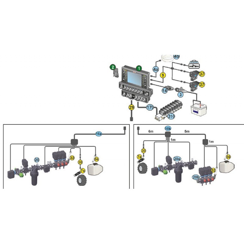 KABEL ŁĄCZĄCY ZAWORY I CZUJNIKI 7V  46730700.100
